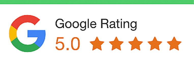 Google rating - 5 stars