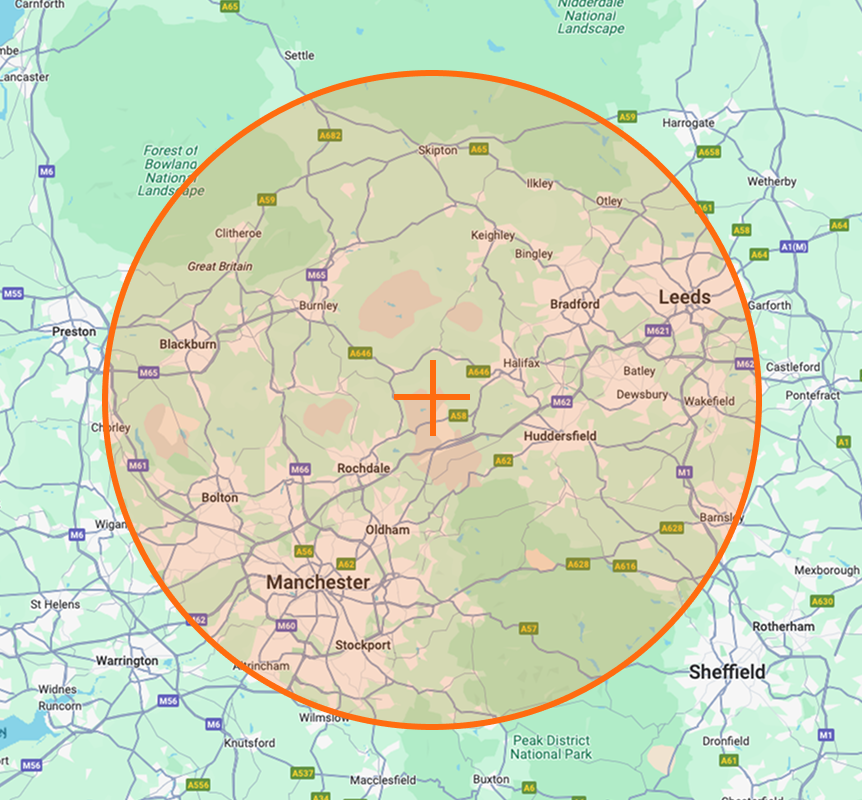 Fire safety inspections & training - Areas cover map